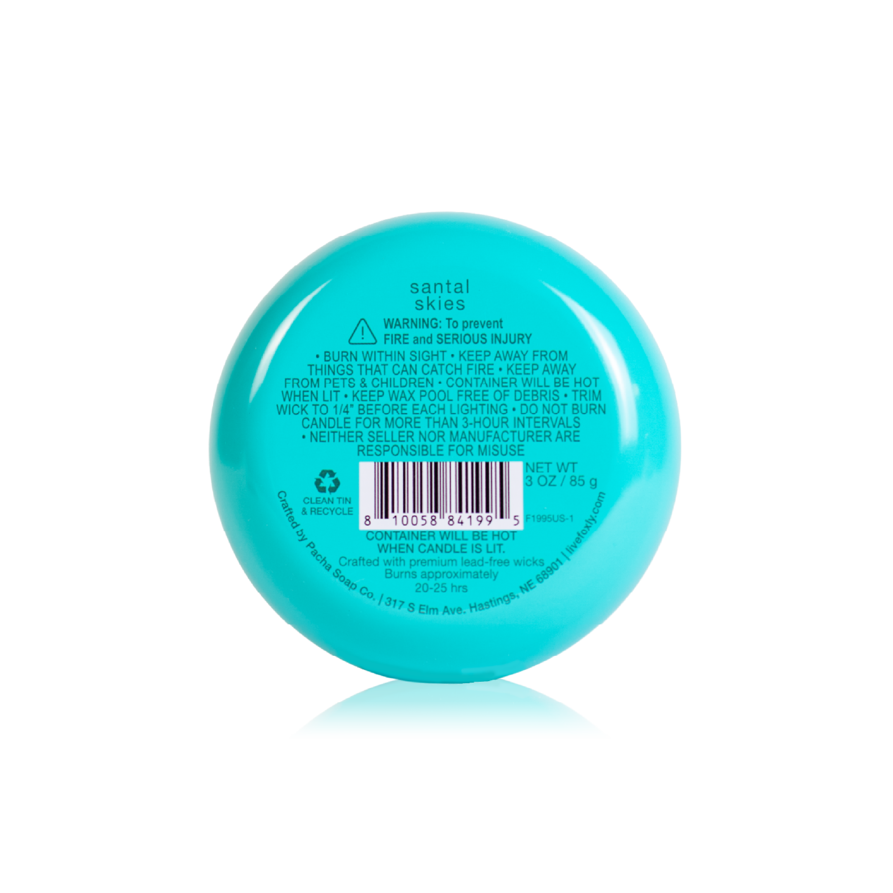 Santal Skies Tin Candle